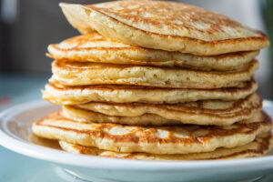 pancakes made using shelf stable foods